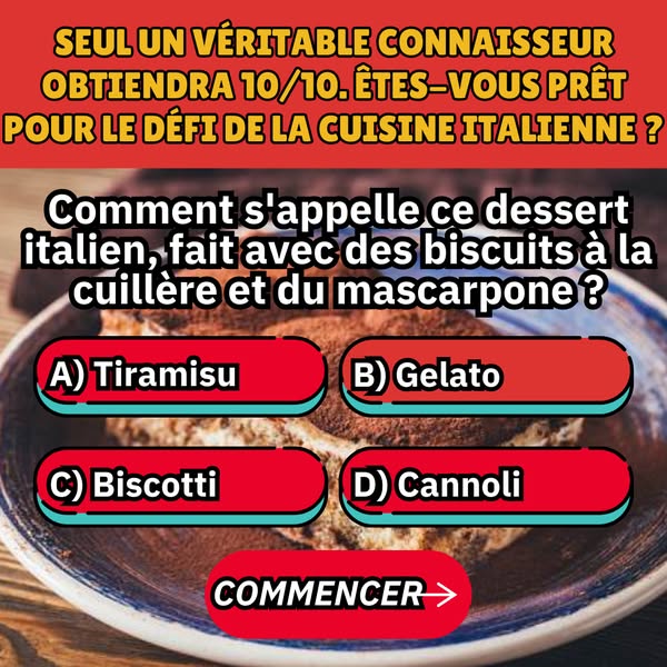 🍝 Connaissez-Vous Bien La Cuisine Italienne ?